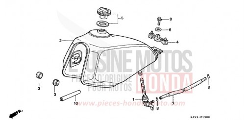 FUEL TANK NX125K de 1989